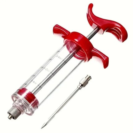 Marinade Injector Kit,1 oz Plastic Meat Syringe with 3 Stainless Steel Needles