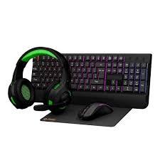 Porodo Gaming Set 4in1 Keyboard Mousepad Mouse Headphone