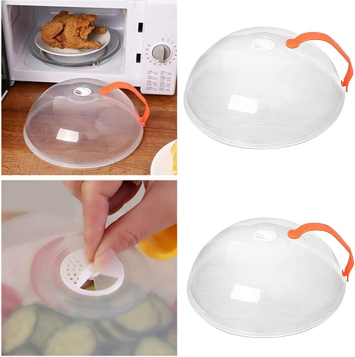 Transparent Microwave Oven Splash Guard - Image 3