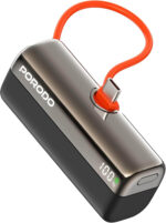 Porodo Power Bank 10000mAh  Type-C Input: 5V/3A 9V/2A 12V/1.5A - Black - Image 3