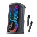 Soundcore Rave 3S AI Party Speaker with 2 Wireless Microphones