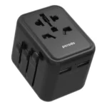 Porodo Dual USB-A Universal  Travel Adapter 2.4A - Black
