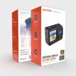 Porodo Lifestyle Waterproof 4K  Action Camera 900mAh - Black - Image 2