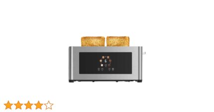 Porodo Lifestyle 4-Slice Digital  Pop up Toaster 850W - Silver
