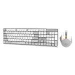 Porodo Gaming 2.4G and BT  Keboard with Mouse DPI 1600 - White/A - Image 3
