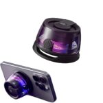 Porodo Soundtec Charme  Magnetic Speaker 3W with RGB LED Light Effect -  Black - Image 3