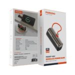 Porodo Power Bank 5000mAh  Type-C Input: 5V/3A 9V/2A 12V/1.5A - Black