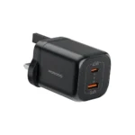 Porodo PD45W GaN Dual  USB-C Fast Charger UK Plug - Black