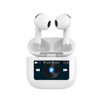 Porodo Soundtec TWS ANC  Earphone with Touch Screen - White