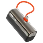 Porodo Power Bank 5000mAh  Type-C Input: 5V/3A 9V/2A 12V/1.5A - Black - Image 3
