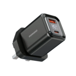 Porodo PD35W GaN Display  Screen USB+C Fast Charger UK Plug - Black