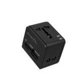 Porodo 2500W UK Pin  Travel Adapter - Black - Image 2