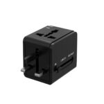 Porodo 2500W UK Pin  Travel Adapter - Black - Image 3