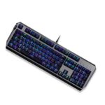 Porodo Gaming Wired Mechanical  Gaming Keyboard with Gateron Pro Switch (Blue)  - Black