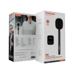 Porodo 2.4GHz BT Microphone with Transmitter & Receiver Noise Reduction 400mAh - Black - Image 3