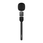 Porodo 2.4GHz BT Microphone with Transmitter & Receiver Noise Reduction 400mAh - Black - Image 2