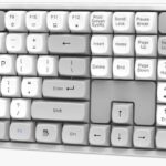 Porodo Gaming 2.4G and BT  Keboard with Mouse DPI 1600 - White/A