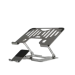 Porodo 2-in-1 Adjustable and  Foldable Laptop with Phone Stand - Silver