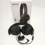 Sony ZX Series Wired On-Ear Headphones with Mic, Black MDR-ZX110AP