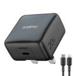 oraimo PowerCube 20 Chic 20W GaN Wall Charger Kit with Type-C to Type-C Cable - Image 3