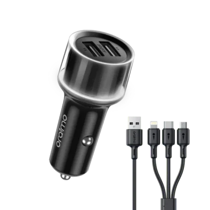 oraimo Highway 15 15.5W Car Charger with 3-in-1 Cable