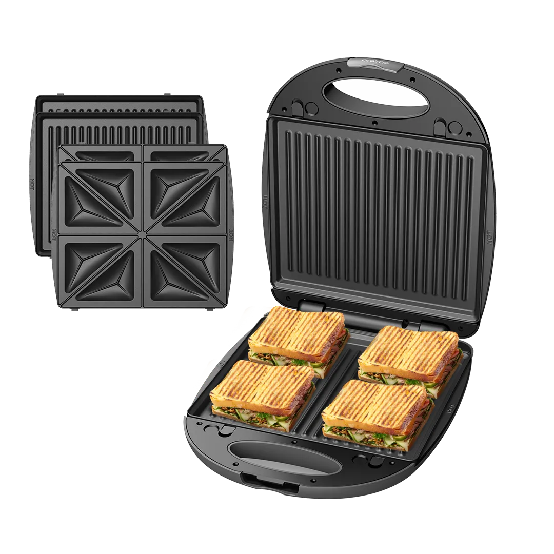 OSM-501A-OPENED oraimo SmartSandwichMaker Plus 1200W with Detachable Cooking Plates - Image 1