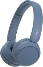Sony WH-CH520 Wireless Headphones Bluetooth On-Ear Headset with Microphone and up to 50 Hours Battery Life with Quick Charging, Blue - Image 4