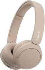 Sony WH-CH520 Best Wireless Bluetooth On-Ear Headphones with Microphone for Calls and Voice Control, Up to 50 Hours Battery Life with Quick Charge Function, Includes USB-C Charging Cable - Beige - Image 3