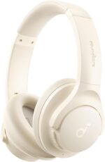 soundcore by Anker Q20i Hybrid Active Noise Cancelling Headphones Almond white. - Image 3