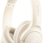 soundcore by Anker Q20i Hybrid Active Noise Cancelling Headphones Almond white.