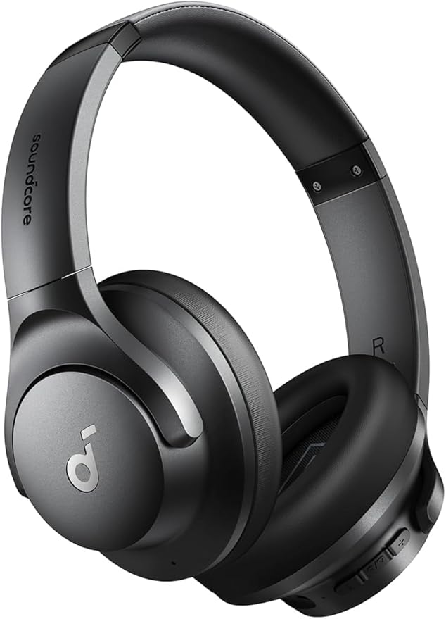 51fJJkkrhRL._AC_SY879_ soundcore by Anker Q20i Hybrid Active Noise Cancelling Headphones Black. - Image 1