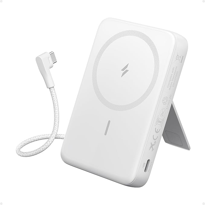 61OsHuh65NL._AC_SX679_ ANKER Zolo Magnetic Power Bank, 10000mAh Wireless ... - Image 1
