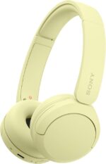 Sony WH-CH520 Wireless Headphones, Light Comfortable, on-Ear Style, Clear Voice Calls, 50 Hours Battery Life, Quick Charge, Multipoint, Yellow - Image 3