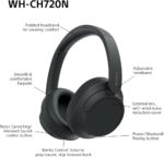 Sony WH-CH720N Wireless Bluetooth Noise Cancelling Over-Ear Headphones, Ambient Sound Mode, Lightweight Design, up to 35 Hr Battery Life, iOS & Android - Black - Image 2
