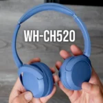 Sony WH-CH520 Wireless Headphones Bluetooth On-Ear Headset with Microphone and up to 50 Hours Battery Life with Quick Charging, Blue - Image 2