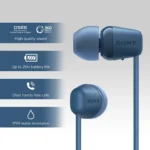 Sony WI-C100 Wireless in-Ear Bluetooth Headphones with Built-in Microphone - Image 2