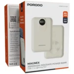 Porodo Magnex 20000mAh MagSafe Power Bank (White)