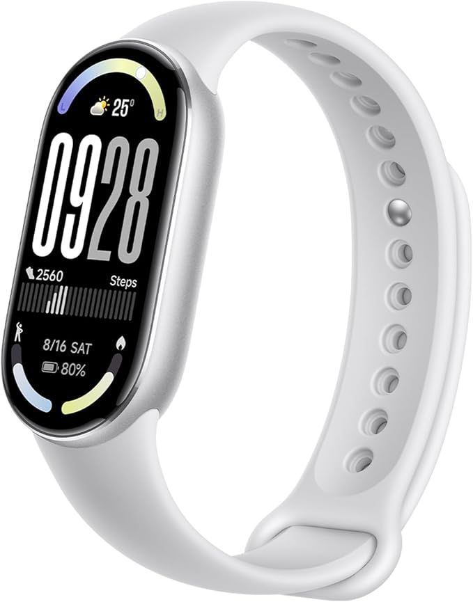 613hB4kCooL._AC_SX679_ Xiaomi Mi Smart Band 10 2025 Global Version – Glacier Silver - Image 1