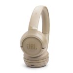 JBL Tune 530BT Wireless On-Ear Bluetooth Headphones with Pure Bass Sound, 76H Battery Life, Dual Beamforming Mics, Multi-Point Bluetooth 6.0, Foldable & Lightweight – Beige (JBLT530BTBEGEU)