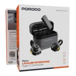 Porodo Movo Lavalier Microphone (Black) - Image 3