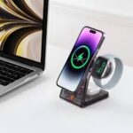 Porodo 15W All-in-One Transparent Glass Lenses Multifunctional Magnetic Wireless Charging Station - Image 3