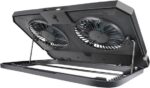 Porodo Gaming Crystal Shell Laptop Adjustable Cooling Stand-Black - Image 3