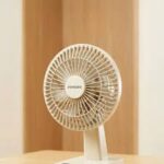 Porodo Chillo Desk 3600mah Rechargeable Battery Desk fan beige & orange
