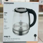 Porodo Pyro Ti Electric Glass 1.8Ltr Kettle - Clear& Black - Image 3