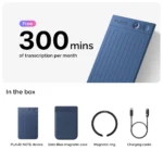Plaud Note AI Voice Recorder Navy Blue. - Image 2