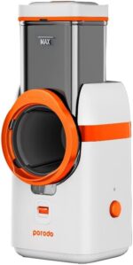 Porodo LifeStyle Electric Vegetable Cutter 80W with UK Plug - White - Image 3
