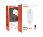 Porodo 2.4G WIRELESS BLUETOOTH Rechargeable  MOUSE 1200 DPI-White