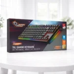 Porodo Gaming 3-IN-1 Wireless Mechanical Keyboard TKL Red - Black