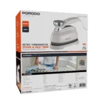 Porodo Lifestyle Retro Thermometer Steam Heat Iron-White