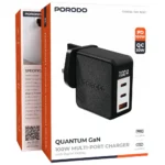 Porodo Quantum GaN 100W Multi-Port Charger with Digital Display